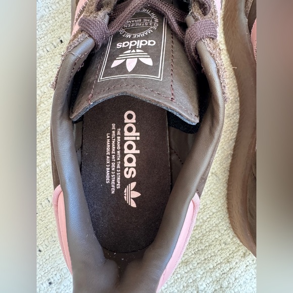 NWT Adidas Sambae Platform Sneakers Brown Pink Mauve JI2744 Size 7.5 Coquette - Picture 8 of 12